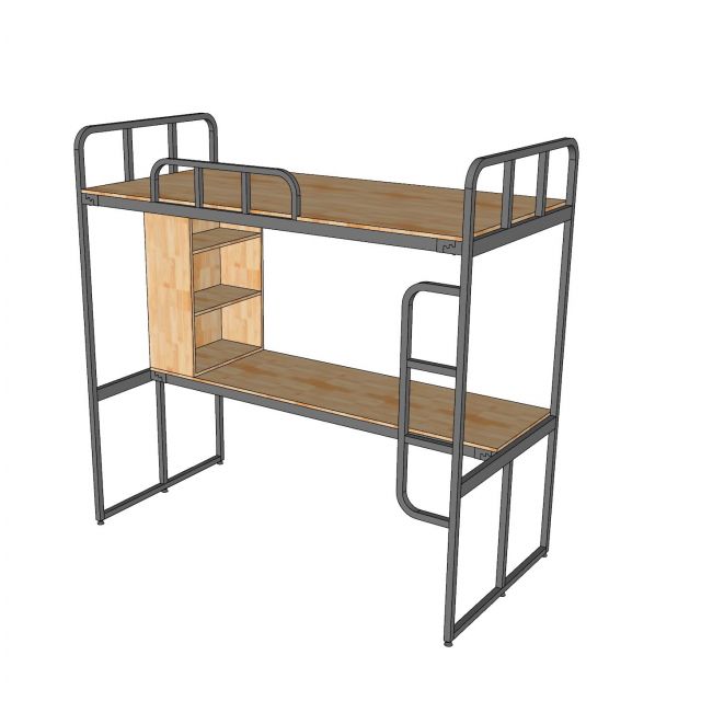 Giường tầng kết hợp bàn làm việc cho ký túc xá, nhà trọ TK093