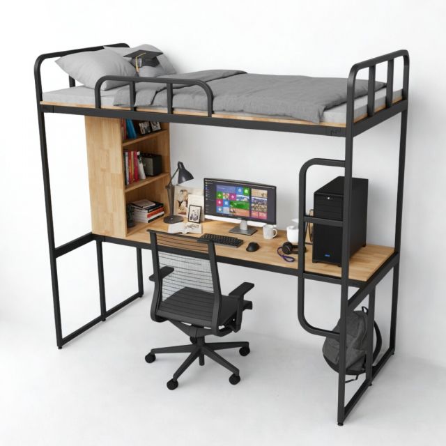 Giường tầng kết hợp bàn làm việc cho ký túc xá, nhà trọ GT016
