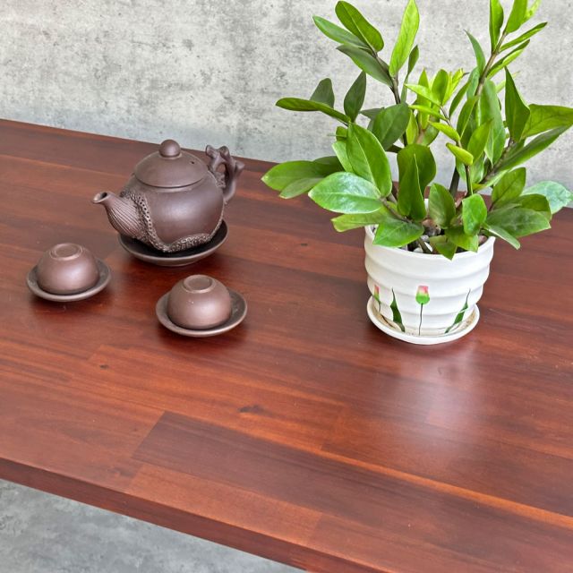 Bàn trà ngồi bệt kiểu Nhật 110x60cm gỗ tràm TT68248