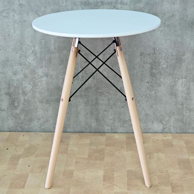 Bàn cafe Eames tròn 60cm màu trắng hoặc đen CFD68017