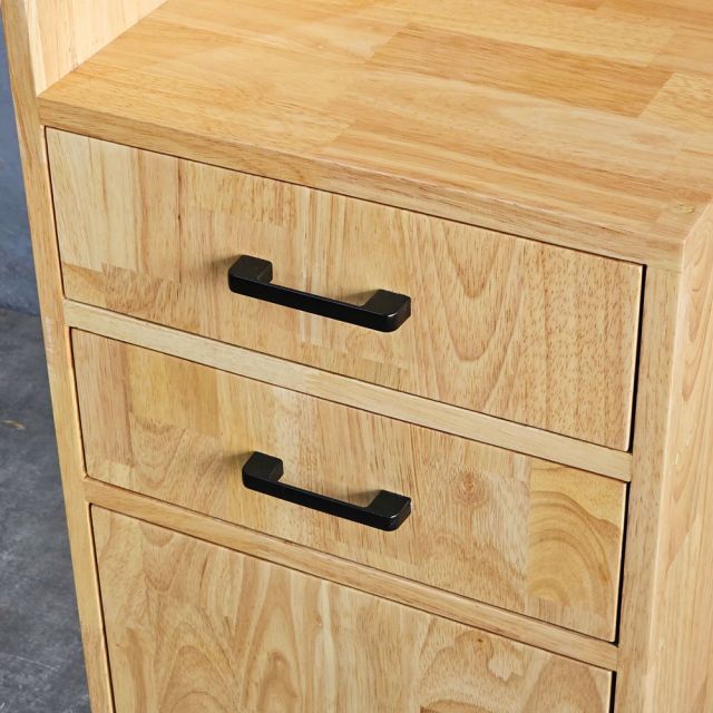 Kệ tủ góc tường 40x40x180cm gỗ cao su KGT68009