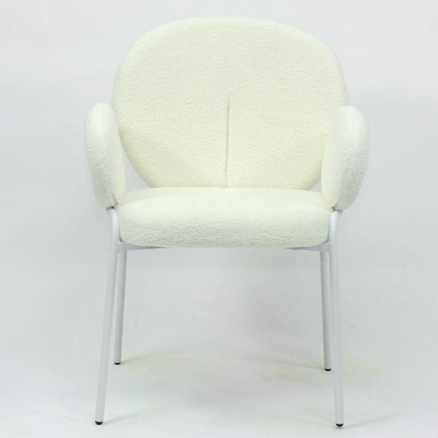 Ghế lưng tựa Winter Fluffy nệm bọc vải lông cừu GBC68038