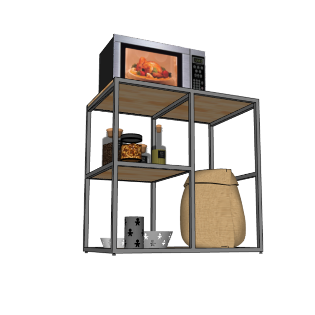 Kệ Bếp Đa Năng Mini 80x50x80Cm TK121