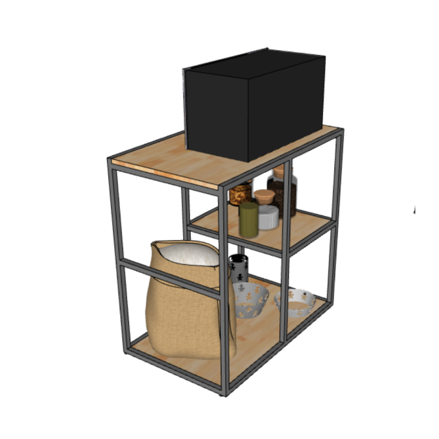 Kệ Bếp Đa Năng Mini 80x50x80Cm TK121