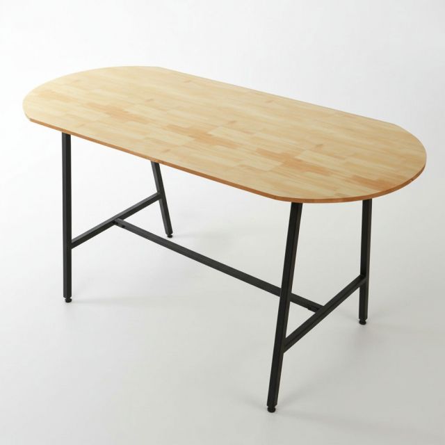 Bàn họp đứng 180x90x105cm gỗ cao su chân chữ A hệ Slean HBSL036 Bàn họp đứng 180x90x105cm gỗ cao su chân chữ A hệ Slean HBSL036