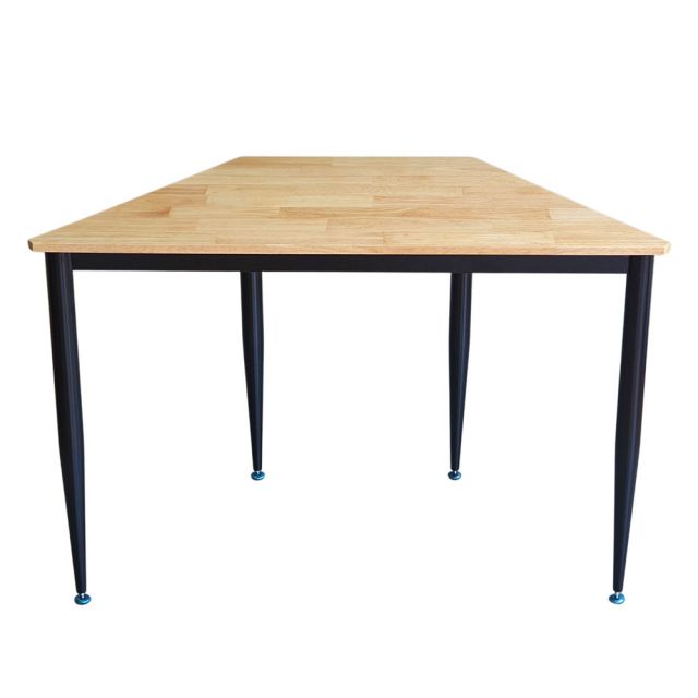 Bàn làm việc hình thang 120x60cm gỗ cao su chân sắt CONE HBLG046 Bàn làm việc hình thang 120x60cm gỗ cao su chân sắt CONE HBLG046