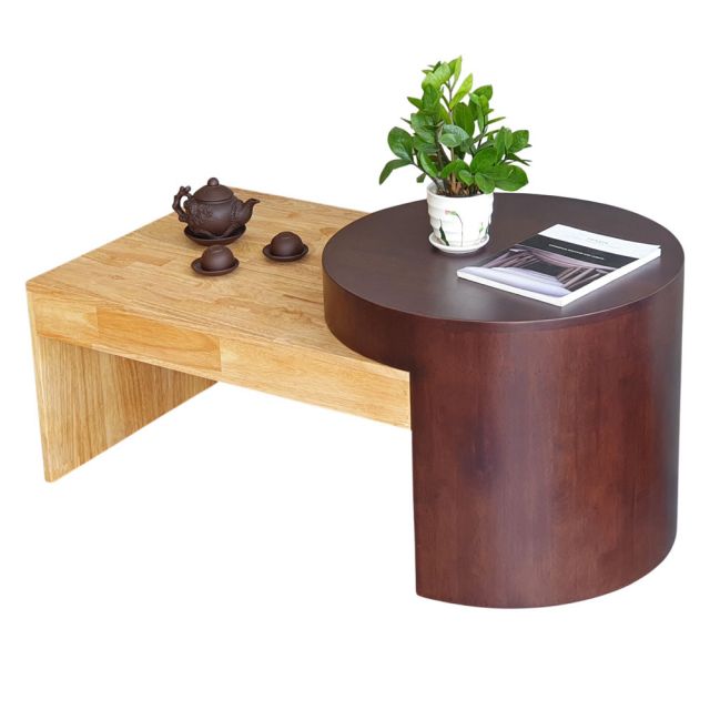 Bàn sofa phòng khách 110x60x50cm bằng gỗ cao su TT68250 Bàn sofa phòng khách 110x60x50cm bằng gỗ cao su TT68250