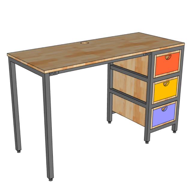 Bàn Học Có Ngăn Kéo Tiện Lợi 120x50Cm TK142