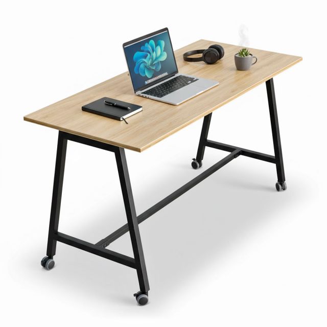 Bàn làm việc di động FOS 140x60cm gỗ plywood chân sắt hệ bàn FOS FOS002