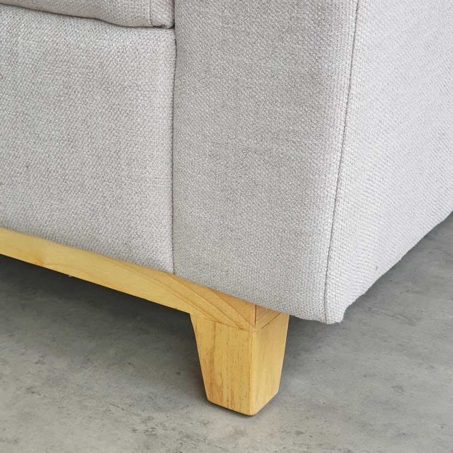 Ghế sofa đơn bọc vải chân gỗ sồi GSD68067