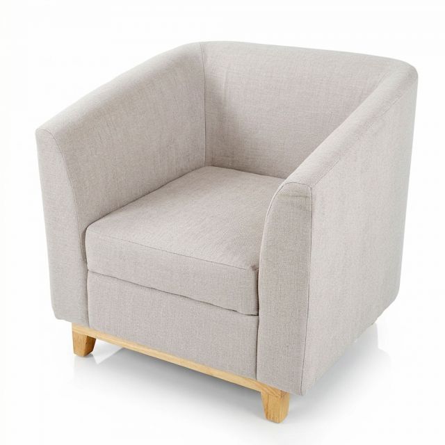 Ghế sofa đơn bọc vải chân gỗ sồi GSD68067