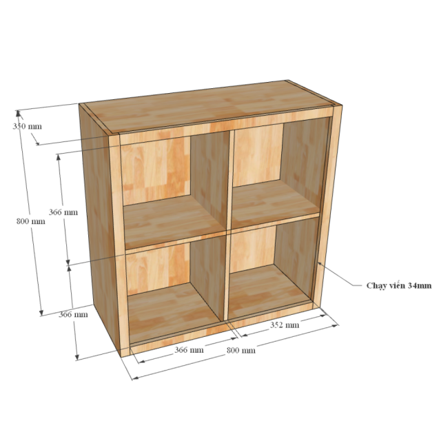 Tủ Gỗ Lưu Trữ Hồ Sơ TK156