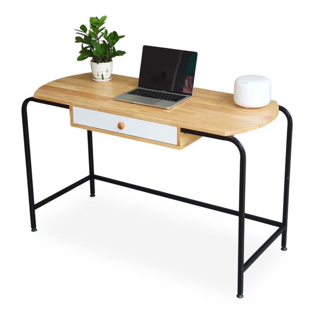 Bàn làm việc có ngăn kéo 120x50cm gỗ cao su BD68100 Bàn làm việc có ngăn kéo 120x50cm gỗ cao su BD68100