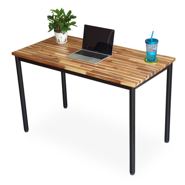 Bàn làm việc 120x60cm gỗ tràm chân sắt hệ OMA HBOM013 Bàn làm việc 120x60cm gỗ tràm chân sắt hệ OMA HBOM013