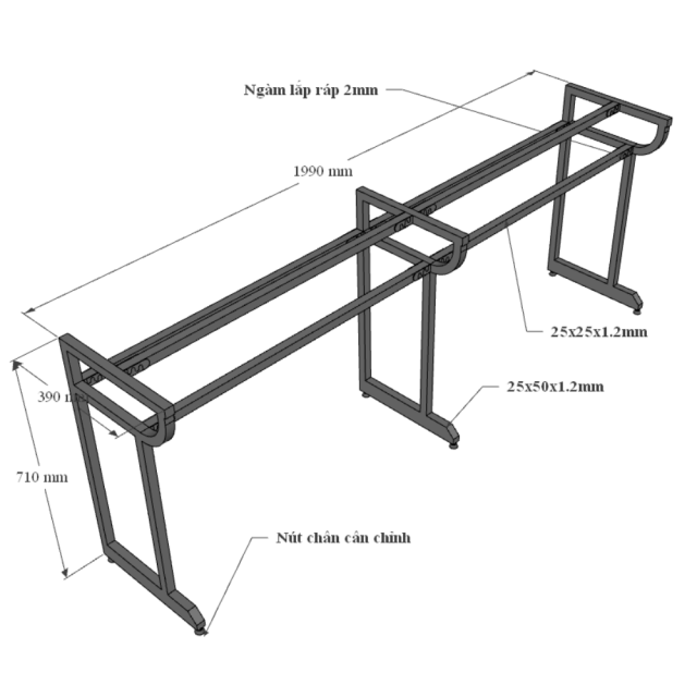 Bàn Học Sinh 4 Chổ Ngồi TK225 