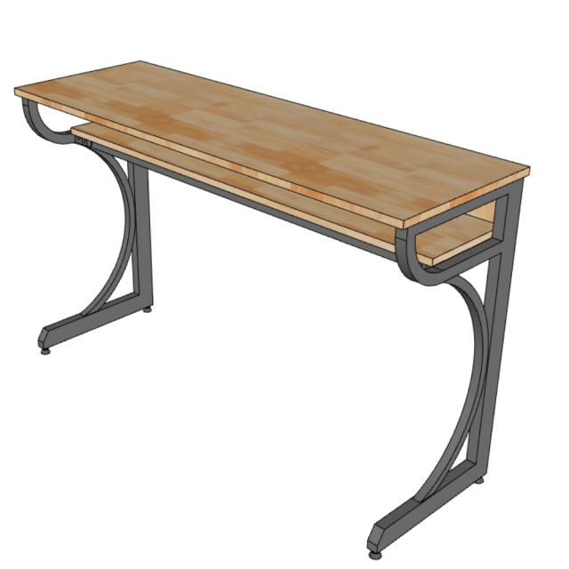 Bàn Học Sinh Gỗ Khung Sắt Lắp Ráp TK216
