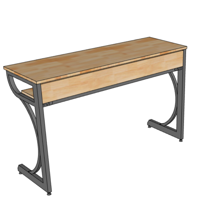 Bàn Học Sinh Gỗ Khung Sắt Lắp Ráp TK216