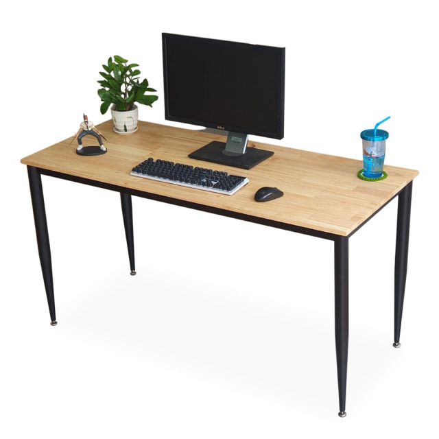 Bàn làm việc 140x60cm gỗ cao su chân sắt lắp hệ CONE II HBCNHBCN028026 Bàn làm việc 140x60cm gỗ cao su chân sắt lắp hệ CONE II HBCNHBCN028026