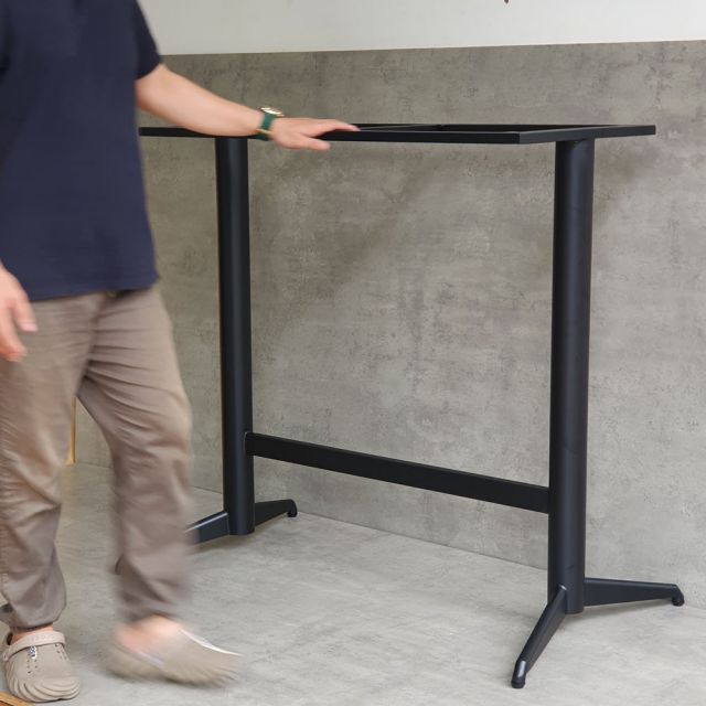 Chân sắt đôi cho bàn bar 120x60cm sơn tĩnh điện CHBCF029