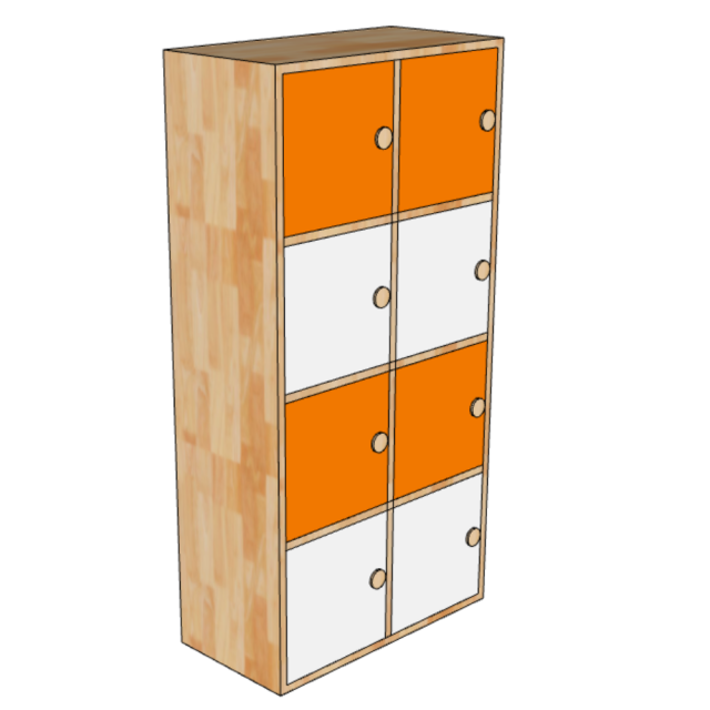 Tủ Tư Trang Cho Trẻ Mầm Non TK207