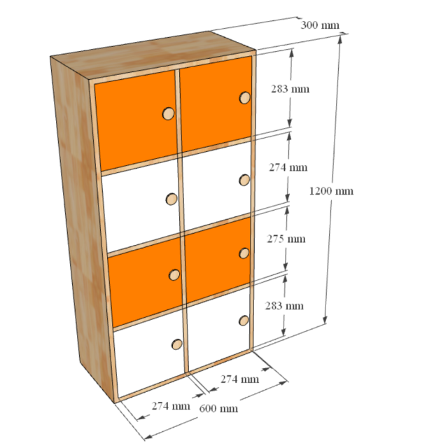 Tủ Tư Trang Cho Trẻ Mầm Non TK207