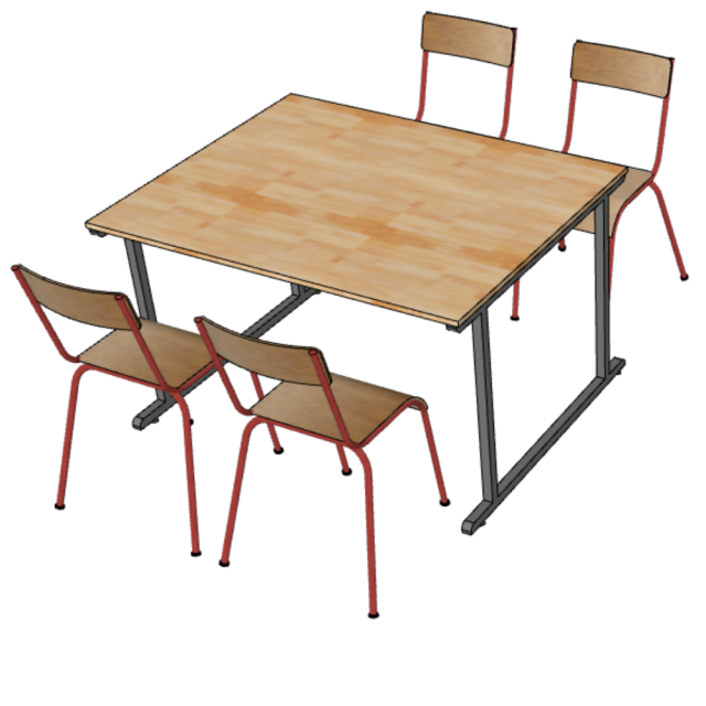 Bàn Đọc Sách Thư Viện TK233