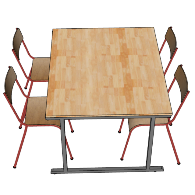 Bàn Đọc Sách Thư Viện TK233