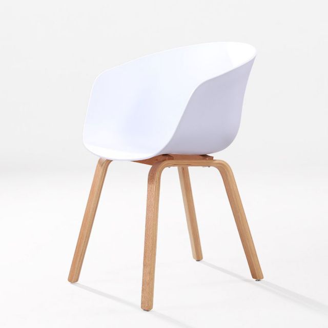 Ghế Eames lưng nhựa chân sắt sơn giả gỗ ST1886 Ghế Eames lưng nhựa chân sắt sơn giả gỗ ST1886