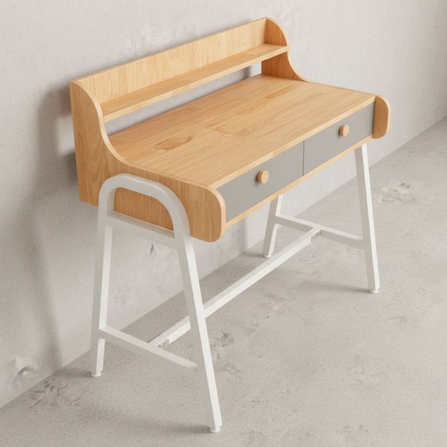 Bàn học có hộc kéo 100x50cm gỗ cao su BD68160