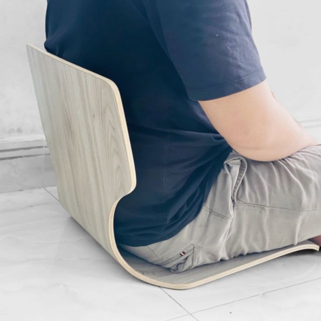 Ghế ngồi bệt uốn cong kiểu Nhật ván Plywood PLYC001