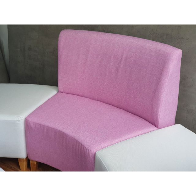 Bộ ghế sofa phòng chờ bọc nệm vải bố ghép nối GSD68068