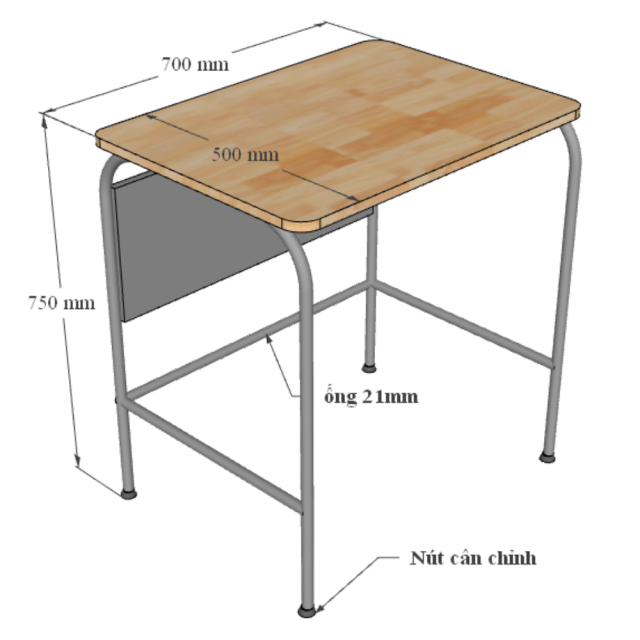 Bàn Học Sinh Kích Thước Tiêu Chuẩn TK278