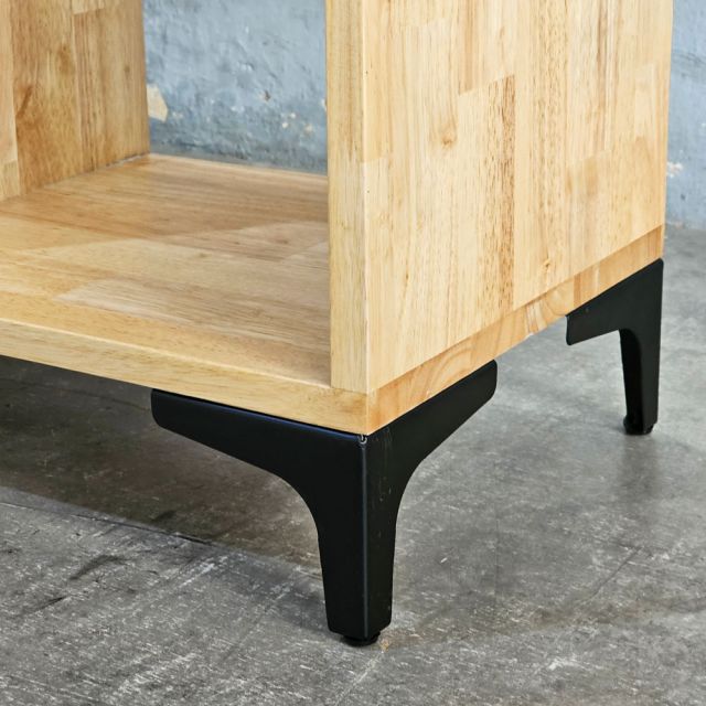 Kệ sách đơn giản có hộc tủ gỗ cao su KS68163