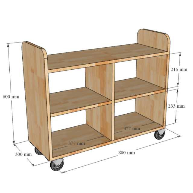 Kệ Sách Di Động TK264