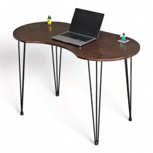 Bàn làm việc hạt đậu 120x60cm gỗ cao su chân sắt Hairpin SPD68209 Bàn làm việc hạt đậu 120x60cm gỗ cao su chân sắt Hairpin SPD68209