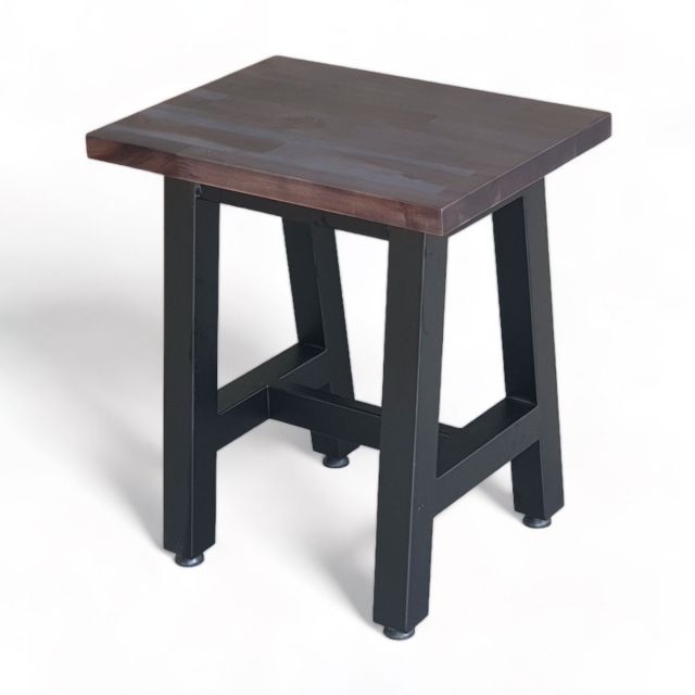 Ghế đôn chữ nhật 40x30cm gỗ tràm chân sắt chữ A GCF164 Ghế đôn chữ nhật 40x30cm gỗ tràm chân sắt chữ A GCF164