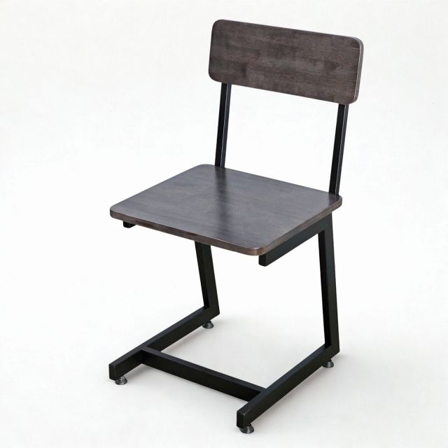 Ghế học sinh gỗ tự nhiên chân sắt chữ C SC052