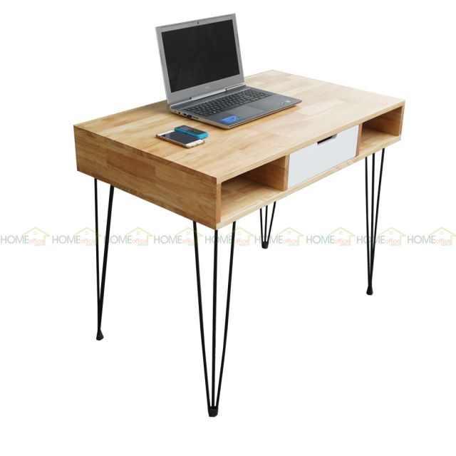 Bàn làm việc PINLEG một ngăn kéo 100x50cm gỗ cao su BD68039 Bàn làm việc PINLEG một ngăn kéo 100x50cm gỗ cao su BD68039