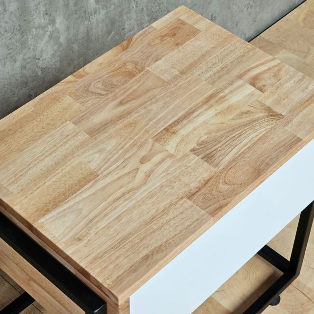 Tủ đầu giường FERRO có ngăn kéo 50x40x50cm gỗ cao su TDG68003