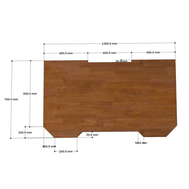 Bàn Gaming 120x70cm gỗ cao su chân sắt chữ K lắp ráp GD68070