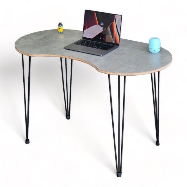 Bàn làm việc hạt đậu 120x60cm gỗ plywood chân sắt Hairpin SPD68210 Bàn làm việc hạt đậu 120x60cm gỗ plywood chân sắt Hairpin SPD68210
