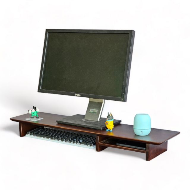 Kệ màn hình máy tính 100x20x10cm gỗ cao su MS68019 Kệ màn hình máy tính 100x20x10cm gỗ cao su MS68019