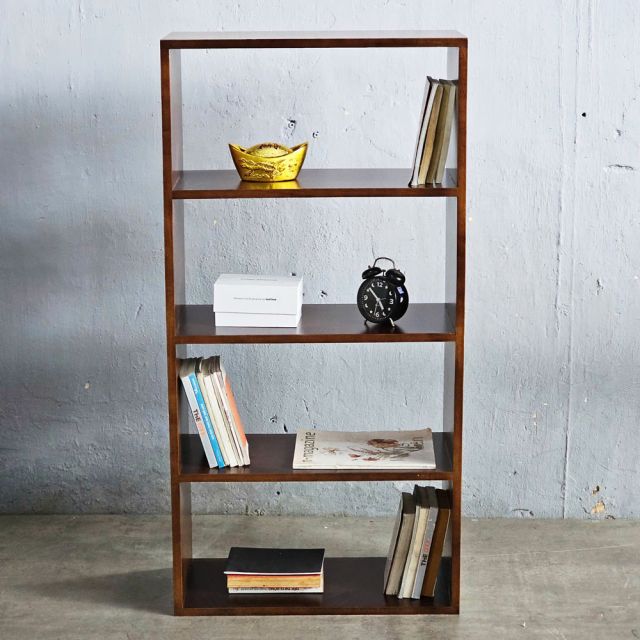 Kệ sách gỗ 4 tầng 60x28x120cm gỗ cao su KS68213