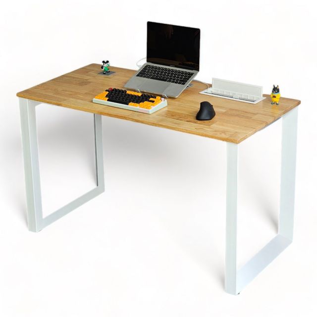 Bàn làm việc có nắp hộp điện 120x60cm gỗ cao su chân sắt lắp ráp hệ Trian HBTA023 Bàn làm việc có nắp hộp điện 120x60cm gỗ cao su chân sắt lắp ráp hệ Trian HBTA023