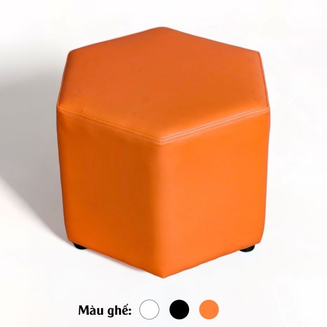 Đôn ghế sofa hình lục giác bọc nệm PU GDSF008 Đôn ghế sofa hình lục giác bọc nệm PU GDSF008