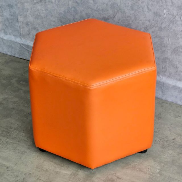 Đôn ghế sofa hình lục giác bọc nệm PU GDSF008