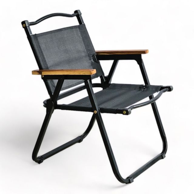 Ghế xếp gọn du lịch dã ngoại tay gỗ khung sắt sơn tĩnh điện GTC002 Ghế xếp gọn du lịch dã ngoại tay gỗ khung sắt sơn tĩnh điện GTC002
