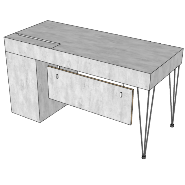 Bàn Làm Việc 1m4 Gỗ Plywood TK291