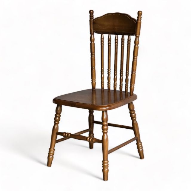 Ghế Amish lưng tựa cao 7 nan gỗ cao su GCF167 Ghế Amish lưng tựa cao 7 nan gỗ cao su GCF167