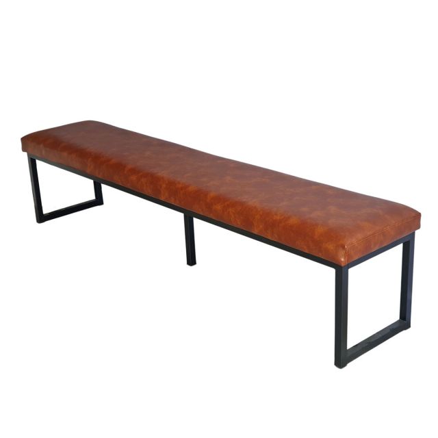 Ghế băng dài bọc nệm PU 200x40x45cm khung sắt GBD023 Ghế băng dài bọc nệm PU 200x40x45cm khung sắt GBD023